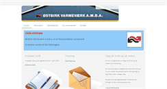 Desktop Screenshot of ostbirk-varmevaerk.dk