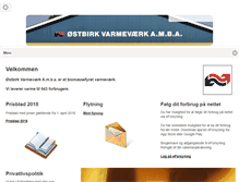 Tablet Screenshot of ostbirk-varmevaerk.dk